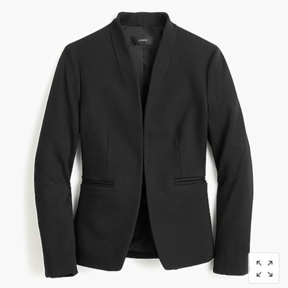 J. Crew Going out blazer stretch twill H2743 Black 8